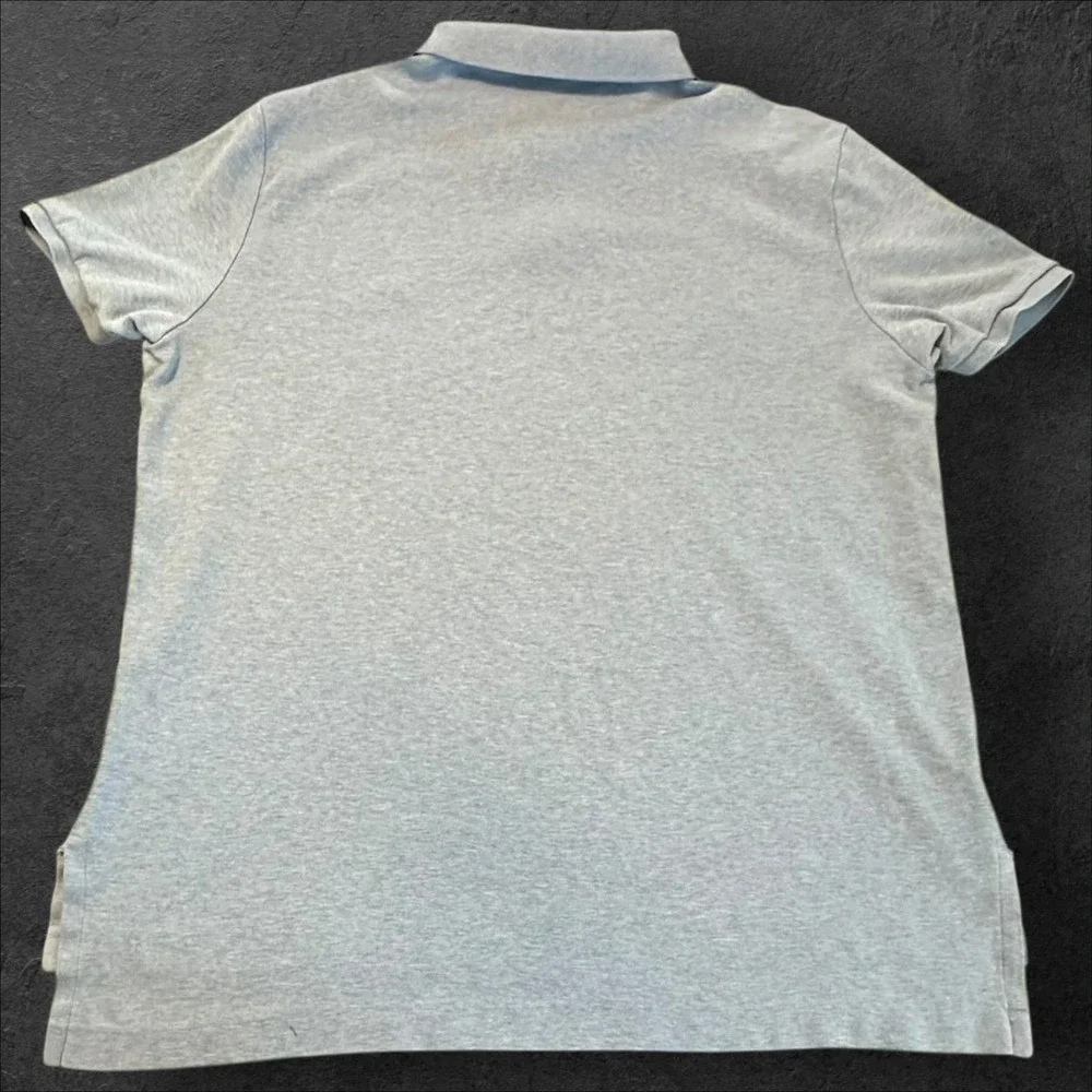 Polo Ralph Lauren Short Sleeve Polo Shirt Men's XL Heathered Blue - Read!‎